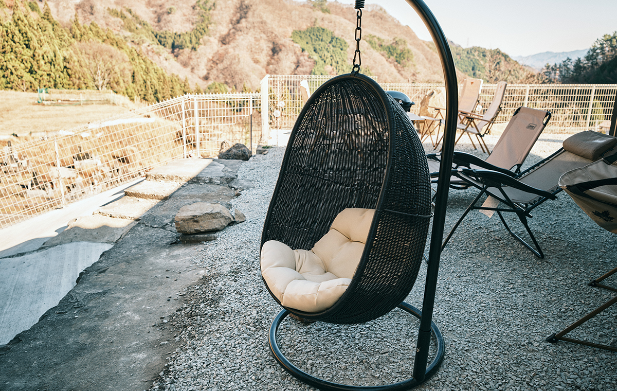 外気浴スペース